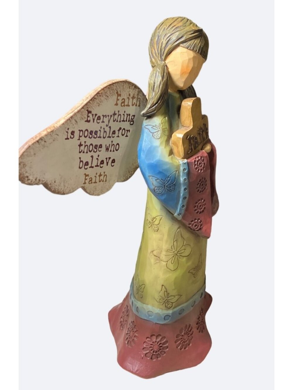 Carson Home Accents FAITH Angel by Robin Davis Studio 10 Inch - Picture 6 of 13
